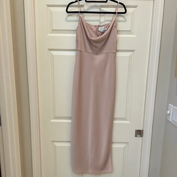 Elegant Blush Pink Slip Dress - Picture 1 of 3